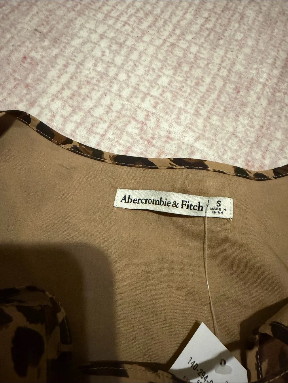 Abercrombie & Fitch Girls' Leopard Print Tie-Front Jacket - Brown
